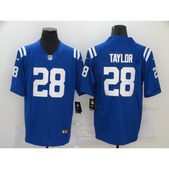 Mens Youths Kids Womens 28 Jonathan Taylor Royal VaporStitched Jersey